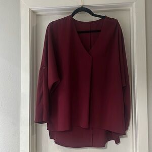 Maroon Dressy Top